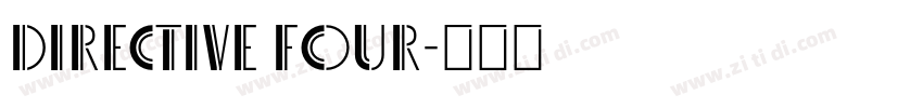 Directive Four字体转换